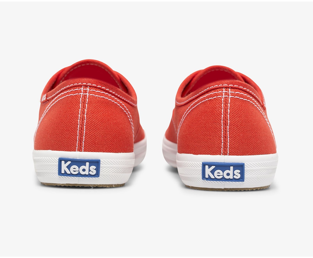 Zapatillas Keds Mujer Rojas - Champion Organic Cotton Lona - 059-XLTDFE